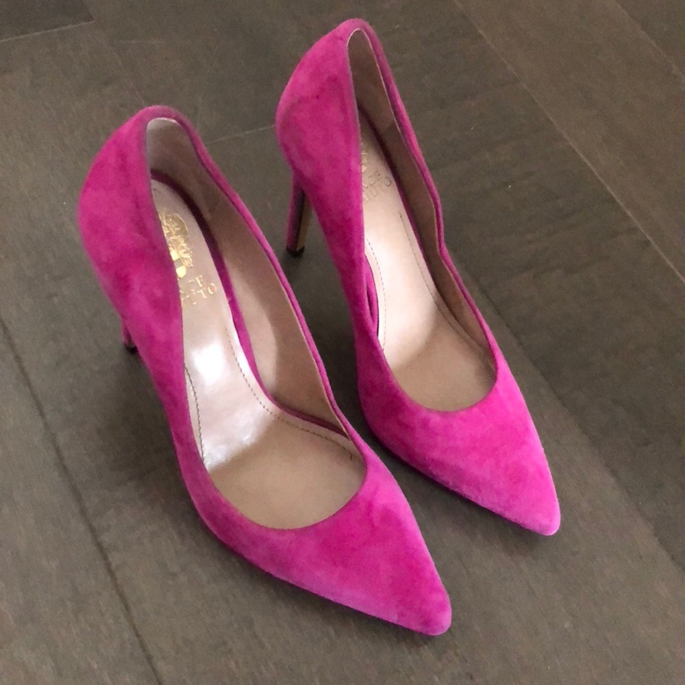 Vince Camuto hot pink pumps